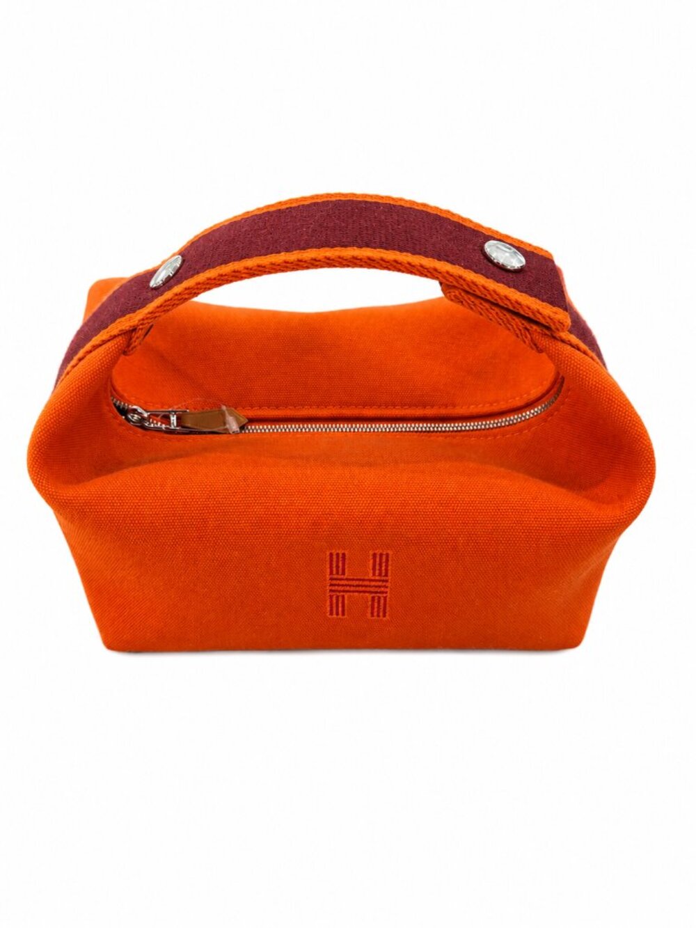 Hermès Bride-a-Brac Orange Feu Canvas Case/Bag